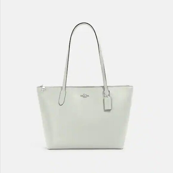 Authentic Coach Zip Top Tote Bag - Picture 1 of 3